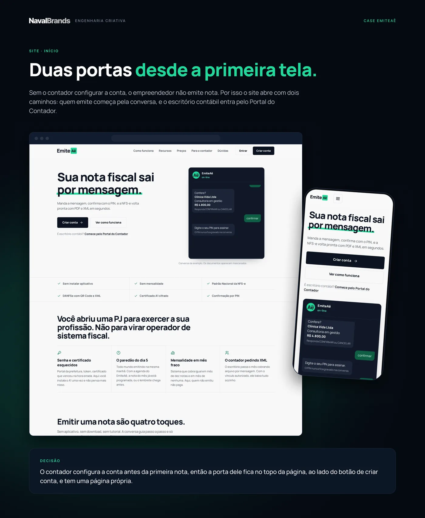 EmiteAê, site