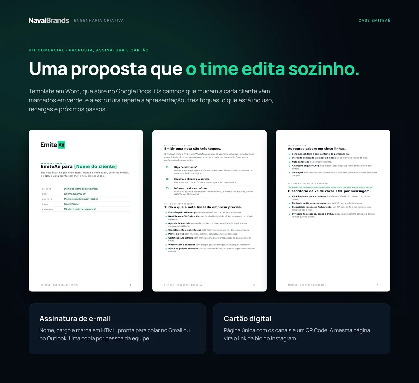 EmiteAê, kit comercial