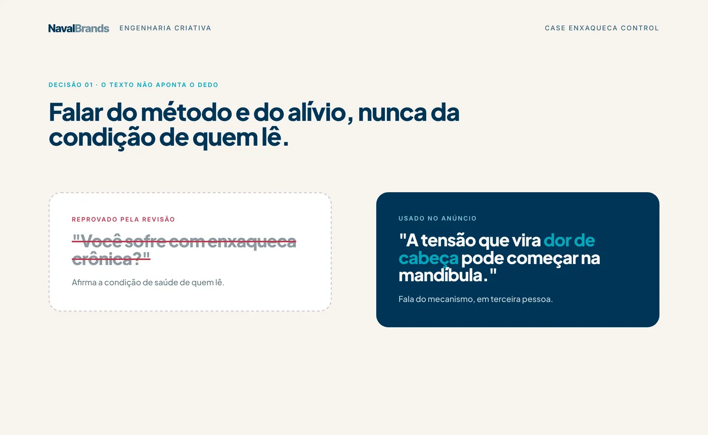 Enxaqueca Control, texto