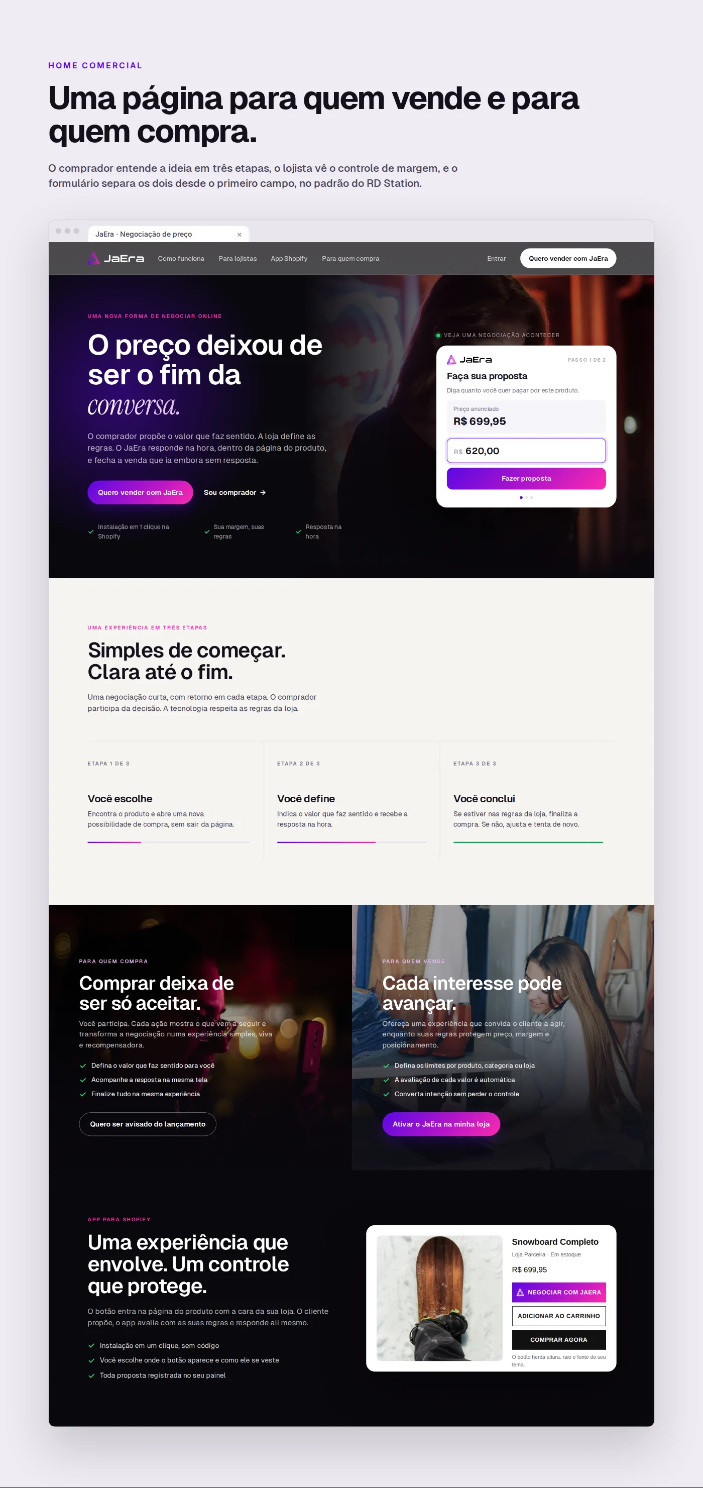 JaEra, home comercial