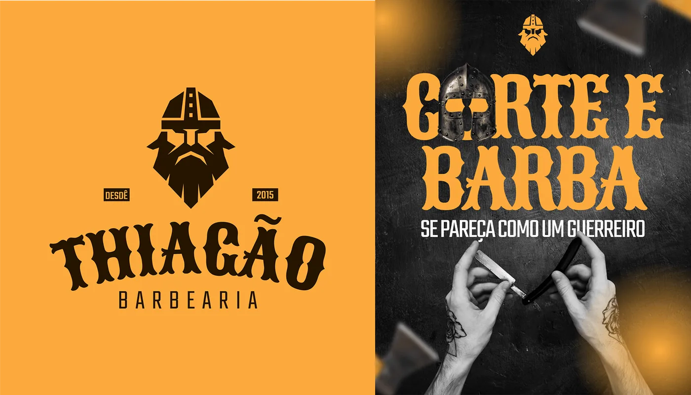 Thiagão Barbearia — material do projeto