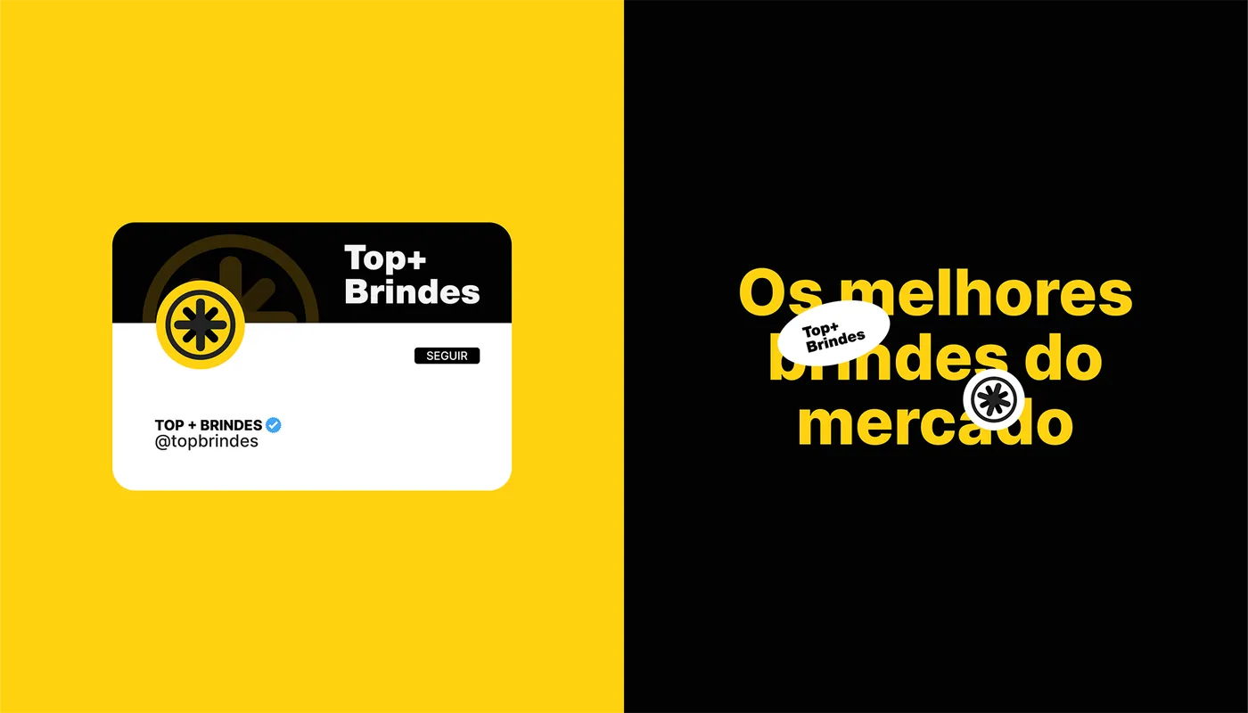 Top + Brindes — material do projeto